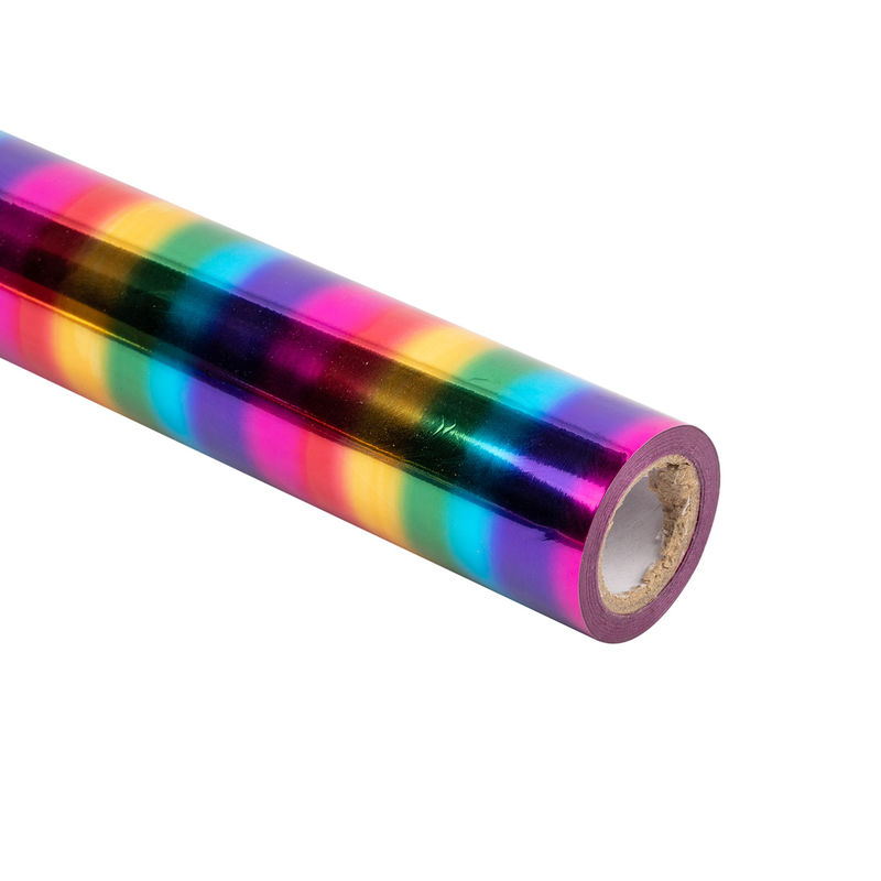 MultiColor  Rainbow foil hot foil stamping for plastics  Size 64cm*120m roll 2021 hot sale
